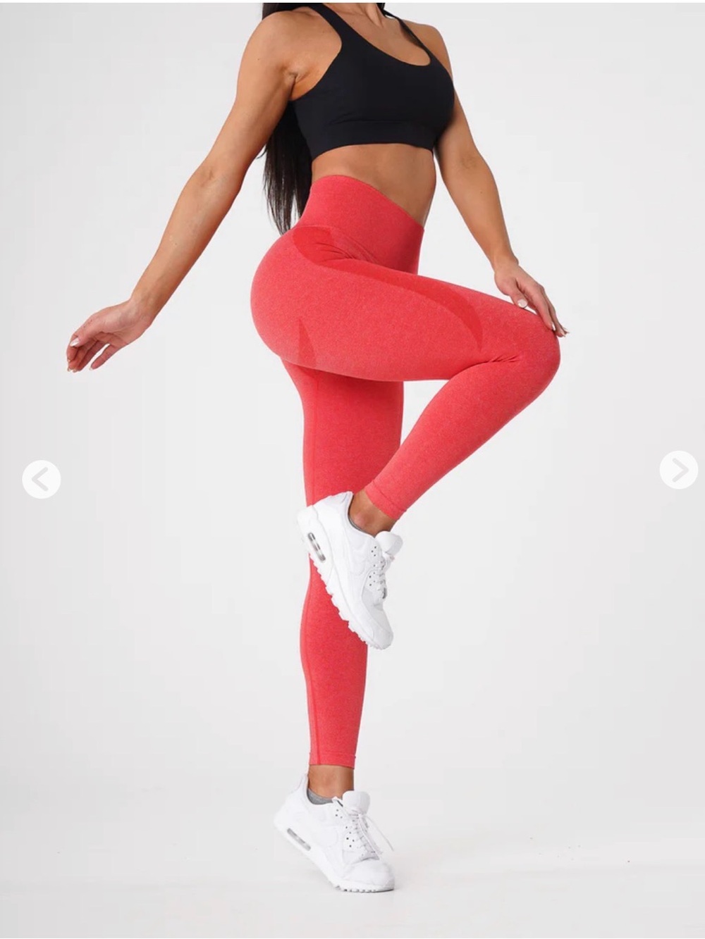 NVGTN Candy Apple Red Contour Seamless Leggings